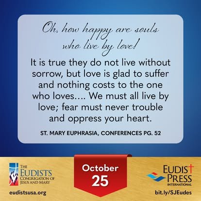 Image for 25 ottobre: a reflection on living by love