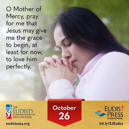Image for 26 ottobre: a prayer asking Mary for the grace to love Jesus perfectly