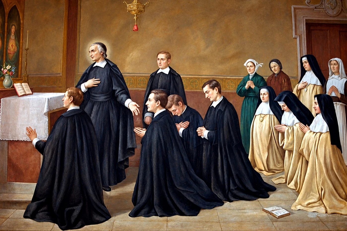 An illustration of Christian life and proclaiming the Gospel.